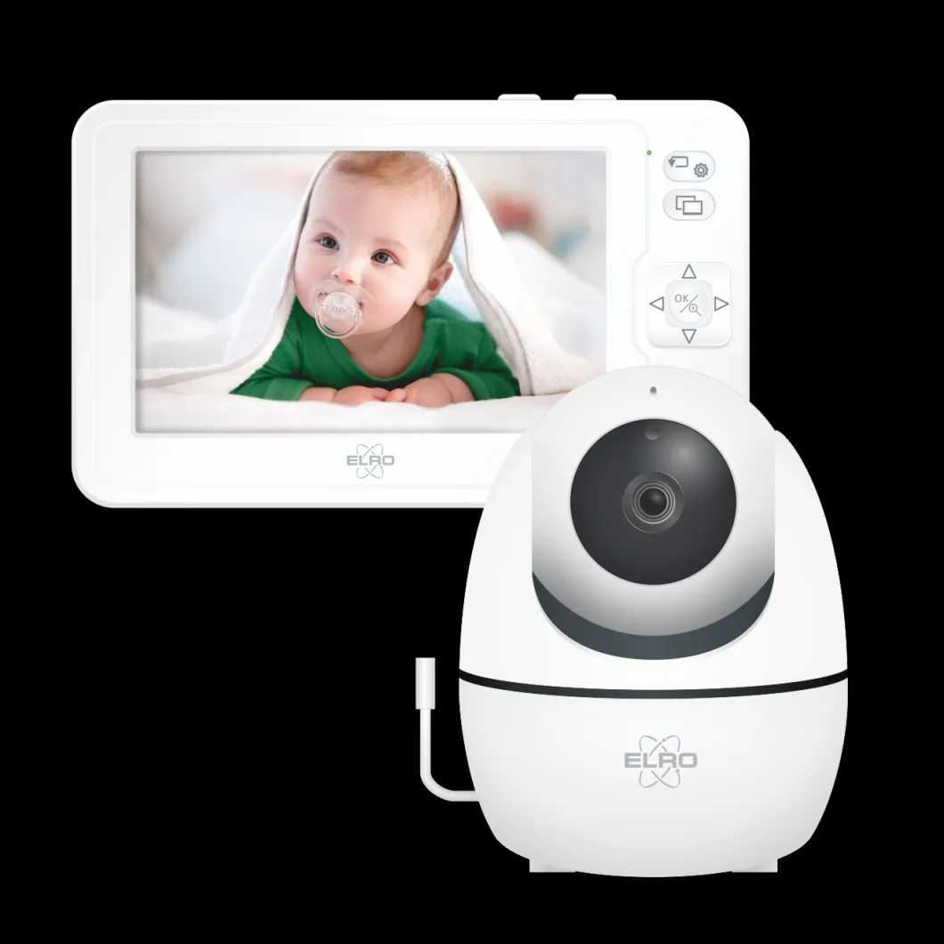 ELRO Baby Monitor Premium 1080P Full Hd Babyfoon Met 12,7 Cm Scherm (Bc2000)