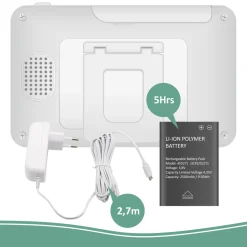 ELRO Baby Monitor Royale Hd Babyfoon Met 12,7 Cm Touchscreen En App - Met Extra Babyfoon (Bc3000-2)