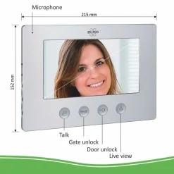 ELRO Bedraad Color Night Vision Deur Intercom Systeem Met Video (Dv477W)