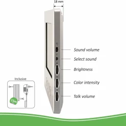 ELRO Bedraad Color Night Vision Deur Intercom Systeem Met Video (Dv477W)