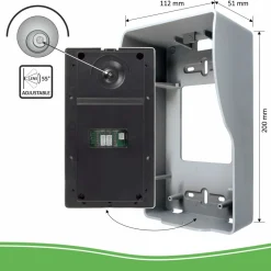 ELRO Bedraad Color Night Vision Deur Intercom Systeem Met Video (Dv477W)