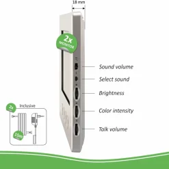 ELRO Bedraad Color Night Vision Deur Intercom Systeem Met Video – Twee Monitors (Dv477W2)