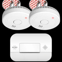ELRO Brandpreventieset – 2X Rookmelders Met 5 Jaar Batterij En Magneet Montage + Koolmonoxidemelder Met 10 Jaar Sensor (Ff1840)
