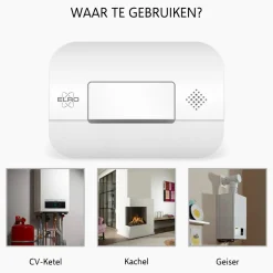 ELRO Brandpreventieset – 2X Rookmelders Met 5 Jaar Batterij En Magneet Montage + Koolmonoxidemelder Met 10 Jaar Sensor (Ff1840)