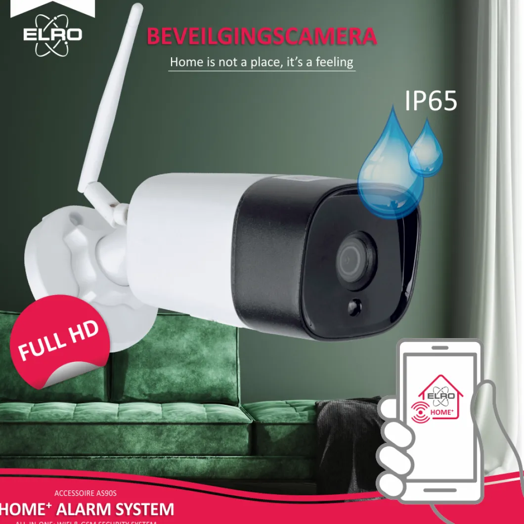 ELRO Buitencamera Voor As90S Home+ Alarmsysteem (As90Cab)