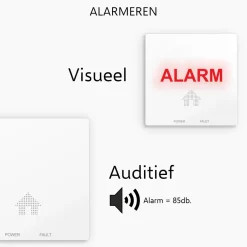 ELRO Design Brandpreventieset - 2X Ultra Dunne Rookmelder & Ultra Dunne Koolmonoxidemelder Met 10 Jaar Batterij - Voldoet Aan Europese Norm En14604 En En50291 (Ff4610)
