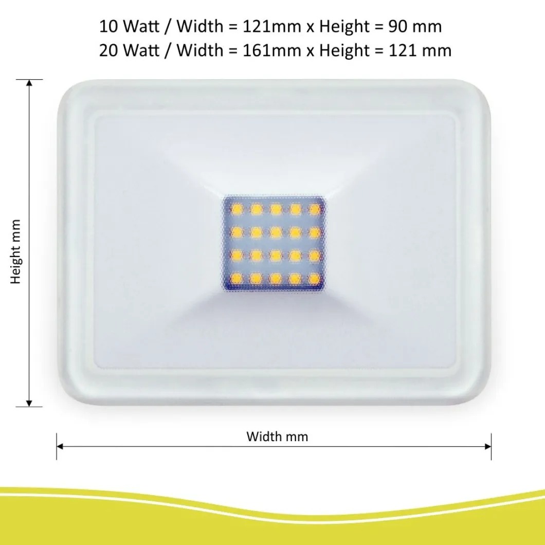 ELRO Design Led Buitenlamp Met Bewegingsmelder 20W - Wit (Lf5020P)