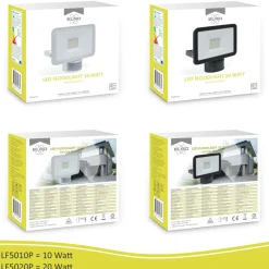 ELRO Design Led Buitenlamp Met Bewegingsmelder 20W - Wit (Lf5020P)