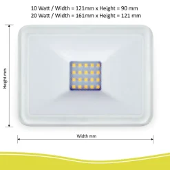 ELRO Design Led Buitenlamp 10 Watt - Wit (Lf5010)