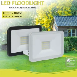 ELRO Design Led Buitenlamp 20 Watt - Wit (Lf5020)