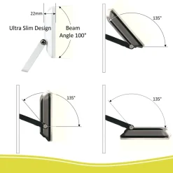 ELRO Design Led Buitenlamp 20 Watt - Wit (Lf5020)