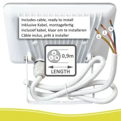 ELRO Design Led Buitenlamp 20 Watt - Zwart (Lf5020)