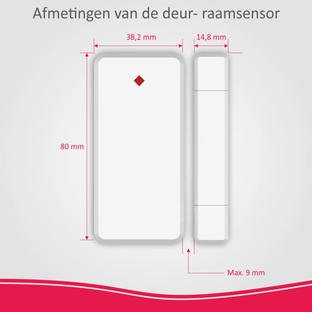 ELRO Deur/Raam Sensor Voor As90S Home+ Alarmsysteem (As90Ma)