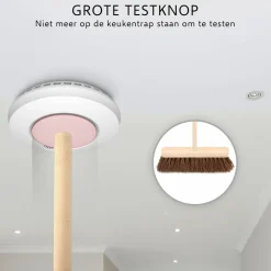 ELRO Draadloos Koppelbare Rookmelders - Met Hittesensor - Voldoet Aan Europese Norm En14604 - 2 Pack (Fz5002R)