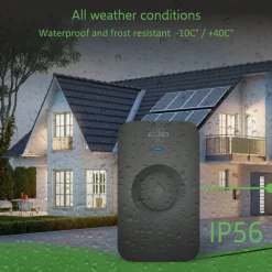 ELRO Draadloze Deurbel Set – Plug-In Ontvanger - Zwart (Db3000Pl-P1C1B)