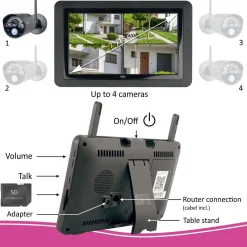 ELRO Draadloze Hd Beveiligingscamera Set Met 7