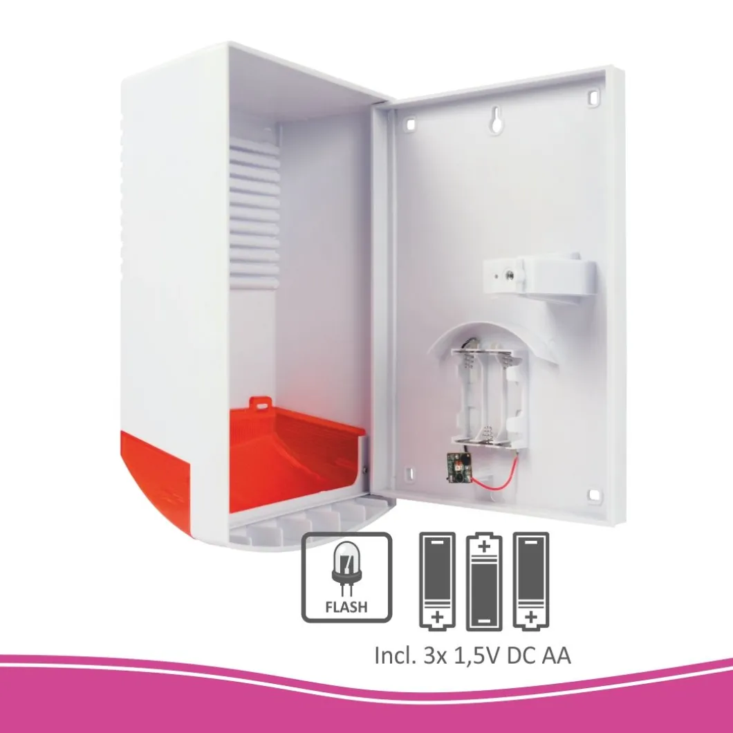 ELRO Dummy Alarmsirene Met Knipperend Led Licht (Ads1F)
