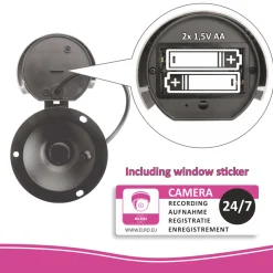 ELRO Dummy Outdoor Camera Aluminium Met Led Flash Light - Outdoor (Cdb27F)