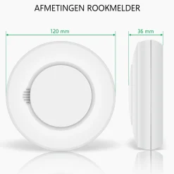 ELRO Connects Rookmelder Kit - Complete Set Met K2 Connector En 3X Draadloos Koppelbare Rookmelder (Sf500S)
