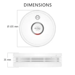 ELRO Pro Design Rookmelder Met Automatische Zelftest En 10 Jaar Batterij - 6 Stuks (Ps4910)