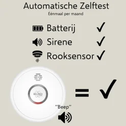 ELRO Pro Design Rookmelder Met Automatische Zelftest En 10 Jaar Batterij - 6 Stuks (Ps4910)