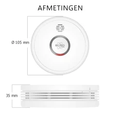 ELRO Pro Design Rookmelder Met Automatische Zelftest En 10 Jaar Batterij - 6 Stuks (Ps4910)