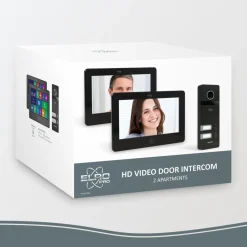 ELRO Pro Pv40 Full Hd Video Deur Intercom Systeem - 2 Appartementen (Pv40)