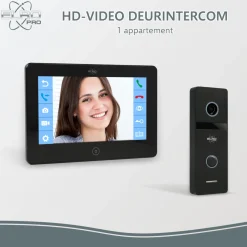 ELRO Pro Pv40 Full Hd Video Deur Intercom Systeem Met Extra Monitor (Pv40)
