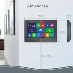 ELRO Pro Pv40 Full Hd Video Deur Intercom Systeem Met Extra Monitor (Pv40)