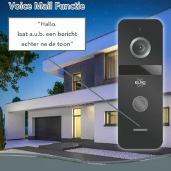 ELRO Pro Pv40 Full Hd Video Deur Intercom Systeem Met Extra Monitor (Pv40)