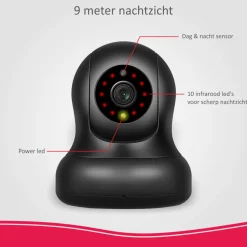 ELRO Full Hd Pan/Tilt Beveiligingscamera Voor As90S Home+ Alarmsysteem (As90Ca)
