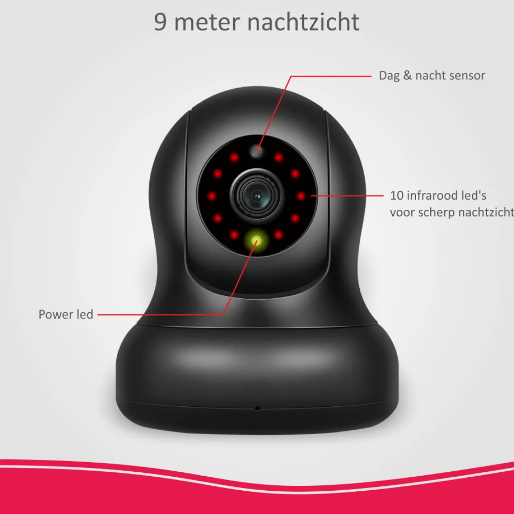 ELRO Full Hd Pan/Tilt Beveiligingscamera Voor As90S Home+ Alarmsysteem (As90Ca)