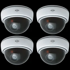 ELRO Indoor Dummy Dome Camera Met Flash Light - 4 Pack (Cdd15F)