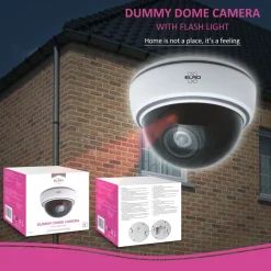ELRO Indoor Dummy Dome Camera Met Flash Light - 4 Pack (Cdd15F)