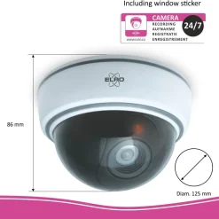 ELRO Indoor Dummy Dome Camera Met Flash Light - 4 Pack (Cdd15F)