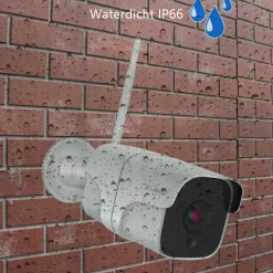 ELRO Outdoor Wifi Ip Beveiligingscamera Met Bewegingsmelder En Nachtzicht – Full Hd 1080P Bewakingscamera – Ip66 Waterdicht (Co7000)