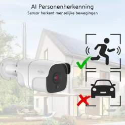 ELRO Outdoor Wifi Ip Beveiligingscamera Met Bewegingsmelder En Nachtzicht – Full Hd 1080P Bewakingscamera – Ip66 Waterdicht (Co7000)