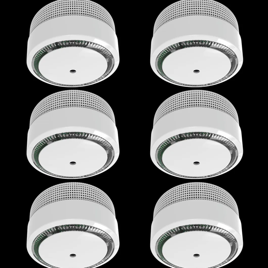 ELRO Rookmelder Compact Design 10 Jaar Batterij - Voldoet Aan En 14604 - 6 Stuks (Fs8010)