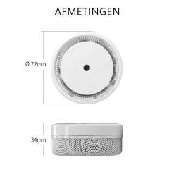 ELRO Rookmelder Compact Design Met 10 Jaar Batterij (Fs8010)