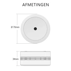 ELRO Rookmelder - Compact Design Met 10 Jaar Batterij - Geschikt Voor In Caravan, Camper En Boot - 2 Pack (Fs7810)
