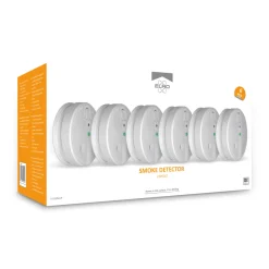 ELRO Rookmelder 230V - 5 Jaar Back-Up Batterij - 6 Pack (Fs1105P)