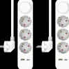 ELRO Stekkerdoos 5-Voudig Met 1,5M Snoer En Schakelaar – 3X Stopcontact + Usb + Usb-C – Kinderbeveiliging – Randaarde Stekker – Max. 3680W – Tuv Getest | 2-Pack (Es303)