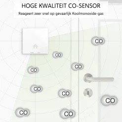 ELRO Ultra Dunne Koolmonoxidemelder Met 10 Jaar Batterij (Fc4610)