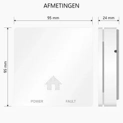 ELRO Ultra Dunne Koolmonoxidemelder Met 10 Jaar Batterij (Fc4610)