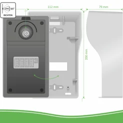 ELRO Wifi Ip Video Deur Intercom – 4 Appartementen (Dv477Ip4)